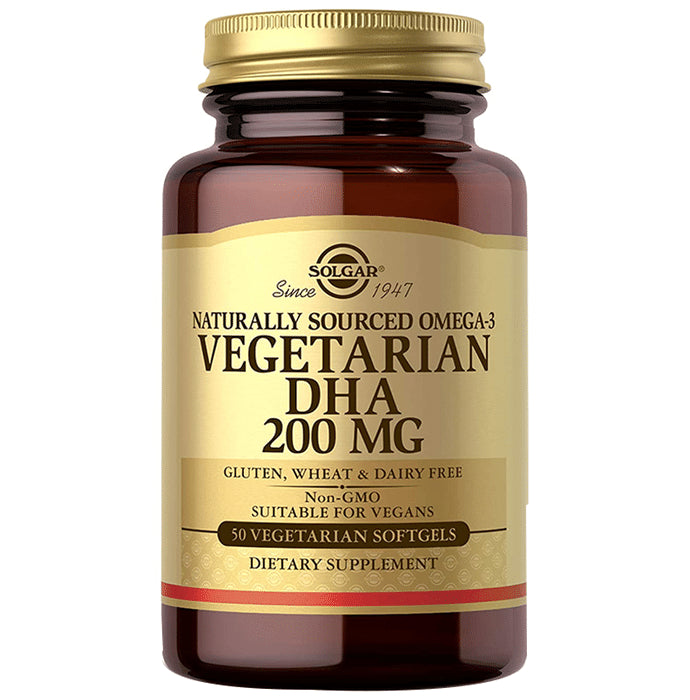 Solgar Naturally Sourced Omega-3 DHA 200mg Vegetarian Softgel - Classic Derma