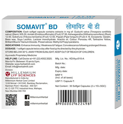 Somavit BD Softgel Capsule (30 Each)