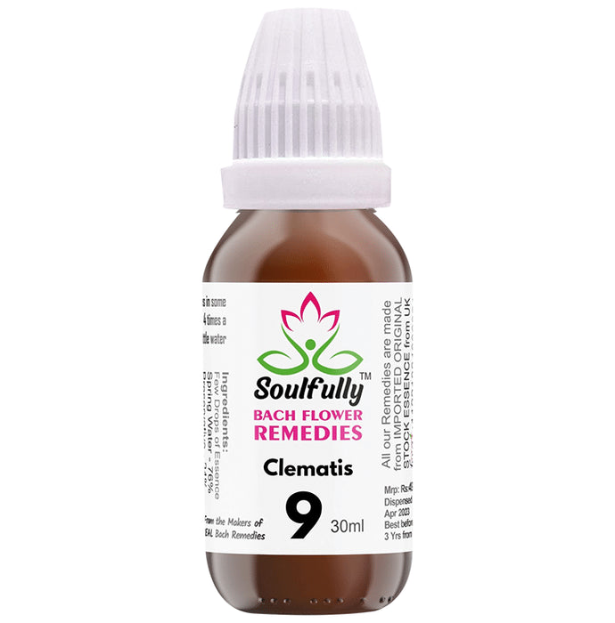 Soulfully Clematis Bach Flower Remedies Drops - Classic Derma