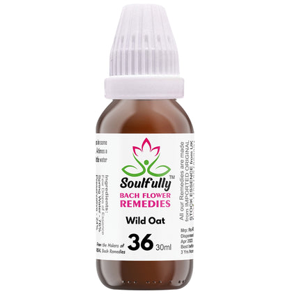Soulfully Wild Oat Bach Flower Remedies Drops - Classic Derma
