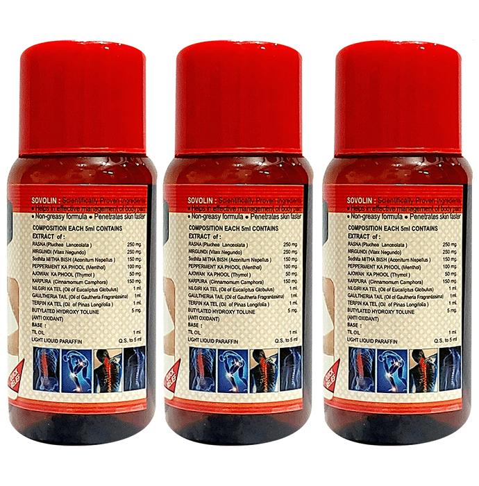 Sovolin Anti Arthritic Pain Relief Oil (100ml Each)