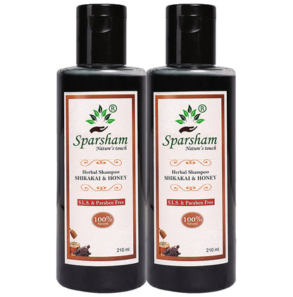 Sparsham Shikakhai And Honey Herbal Shampoo (210ml Each) SLS & Paraben Free - Classic Derma