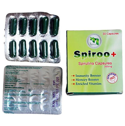 Spiroo+ 500mg Capsule - Classic Derma