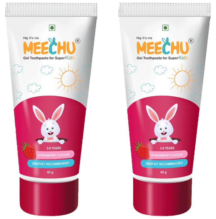 Meechu Gel Toothpaste for Super Kids (80 Each) Strawberry - Classic Derma