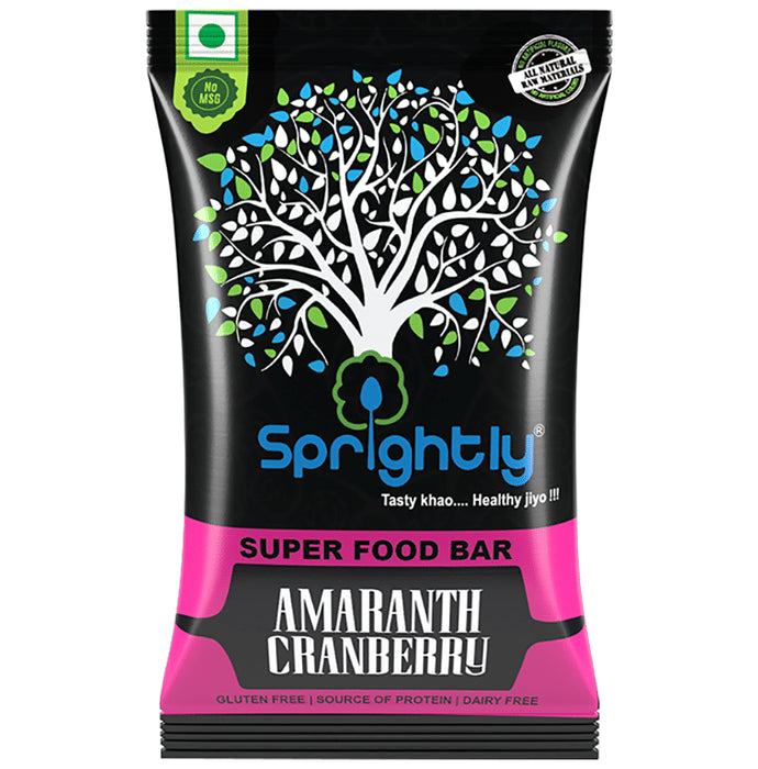 Sprightly Amaranth Cranberry Super Food Bar - Classic Derma