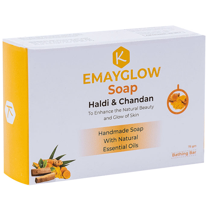 Emayglow Haldi & Chandan Soap (75gm Each) - Classic Derma