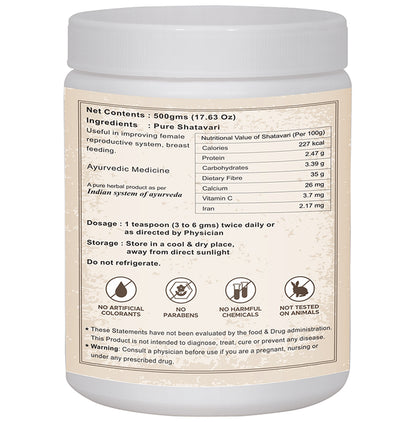 Sri Nature Ayur Shatavari Powder