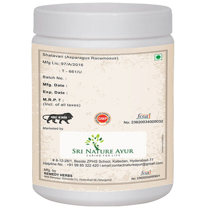 Sri Nature Ayur Shatavari Powder