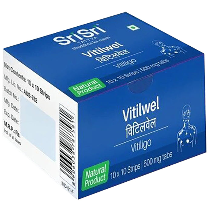 Sri Sri Tattva Vitilwel Vitiligo 500mg Tabs - Classic Derma