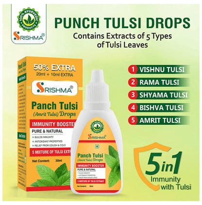 Srishma Panch Tulsi Drops (30ml Each)
