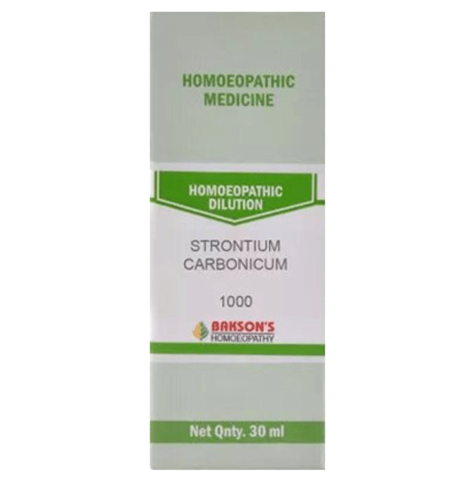 Bakson's Homeopathy Strontium Carbonicum Dilution 1M - Classic Derma