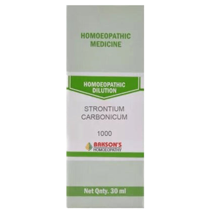 Bakson's Homeopathy Strontium Carbonicum Dilution 1M - Classic Derma