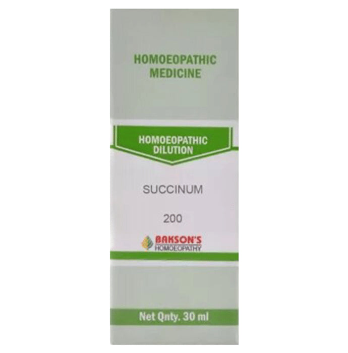 Bakson's Homeopathy Succinum Dilution 200 - Classic Derma