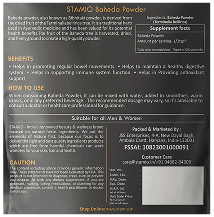 Stamio Baheda Powder