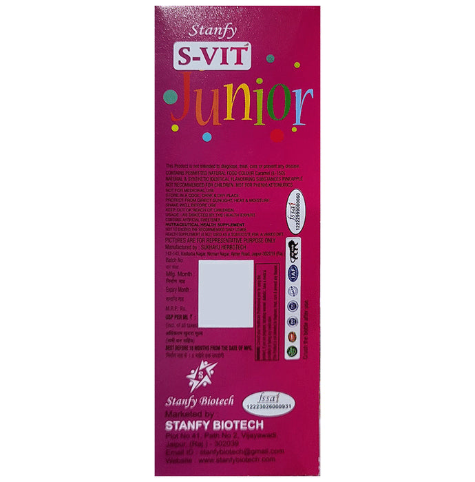 Stanfy Biotech S-Vit Junior Herbal Syrup