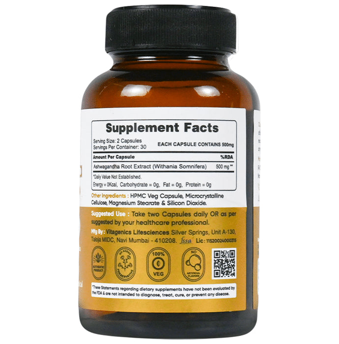 StemRx Ashwagandha Stress Relief Improve, Muscle, Strength | Capsule