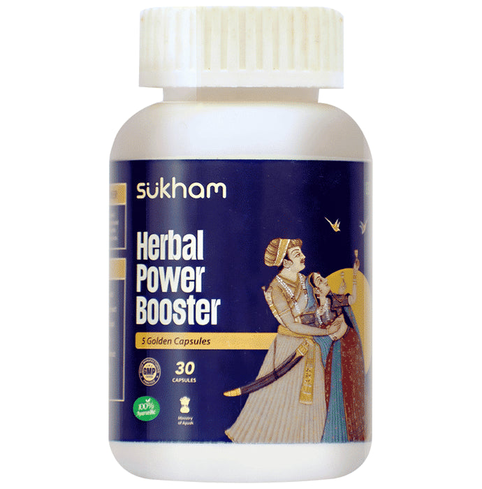 Sukham Herbal Power Booster Capsule - Classic Derma