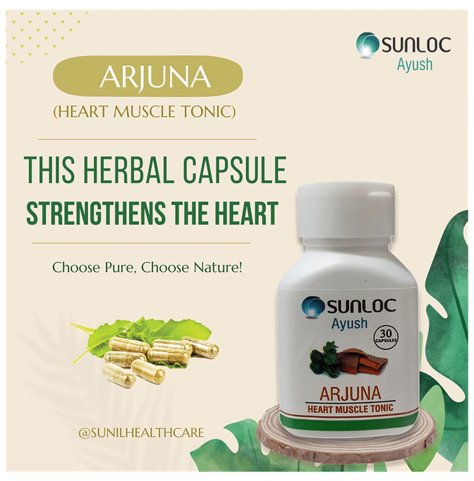 Sunloc Ayush Arjuna Heart Muscle Tonic Capsule (30 Each)