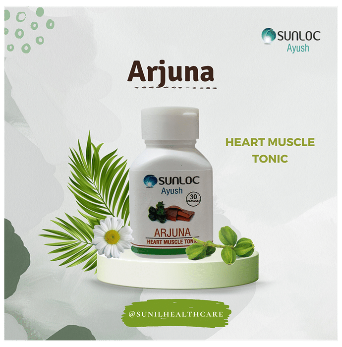 Sunloc Ayush Arjuna Heart Muscle Tonic Capsule (30 Each)