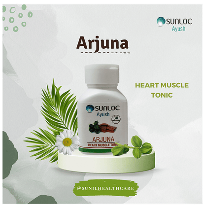 Sunloc Ayush Arjuna Heart Muscle Tonic Capsule (30 Each)