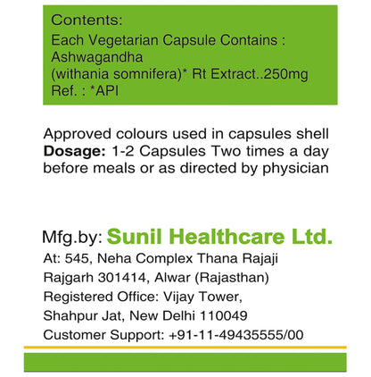 Sunloc Ayush Ashwagandha Stress Reliever Capsule