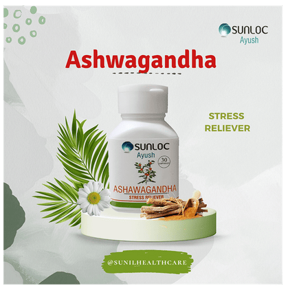 Sunloc Ayush Ashwagandha Stress Reliever Capsule (30 Each)