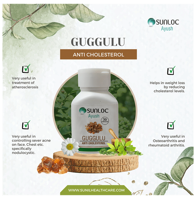 Sunloc Ayush Guggulu Anti Cholesterol Capsule