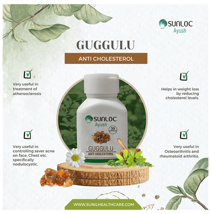 Sunloc Ayush Guggulu Anti Cholesterol Capsule