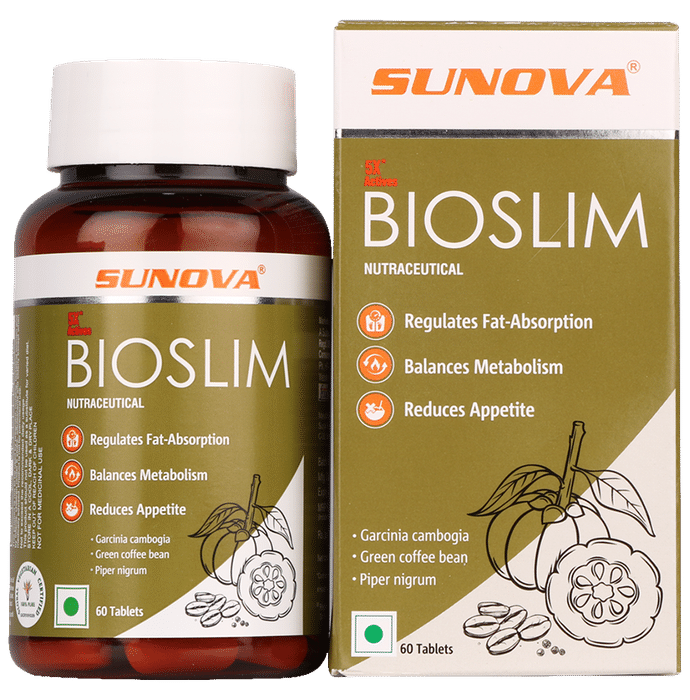 Sunova Bioslim Tablet for Weight Management | Manages Metabolism & Appetite - Classic Derma