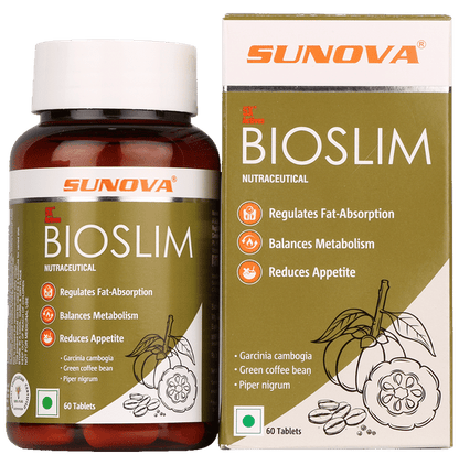 Sunova Bioslim Tablet for Weight Management | Manages Metabolism & Appetite - Classic Derma