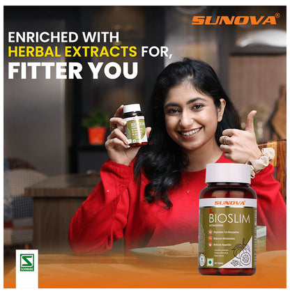 Sunova Bioslim Tablet for Weight Management | Manages Metabolism & Appetite