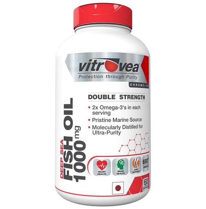 Vitrovea Double Strength Fish Oil 1000mg Softgels - Classic Derma