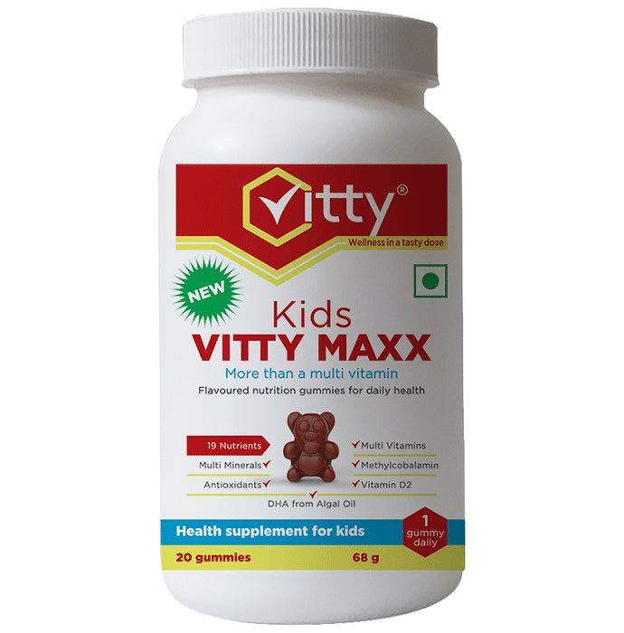 Vitty Maxx Kids Raw Mango & Orange Gummy - Classic Derma