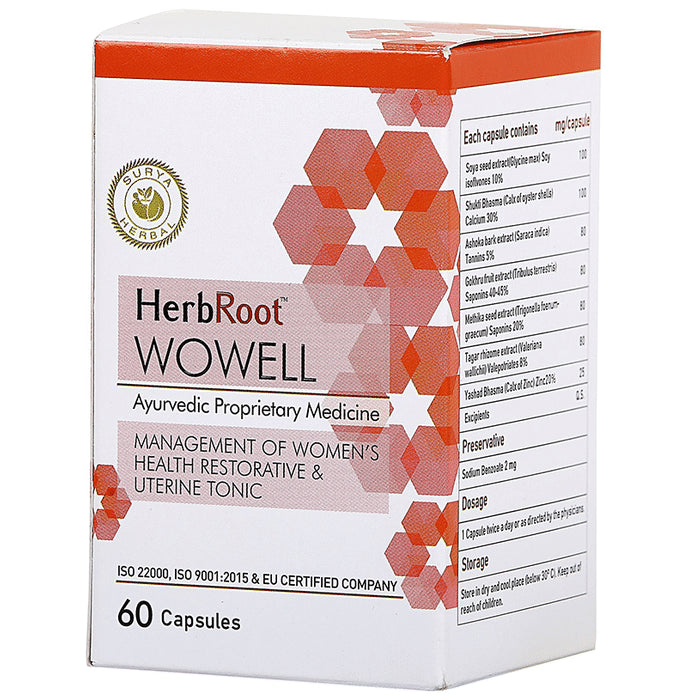 Surya Herbal HerbRoot Wowell Capsule - Classic Derma