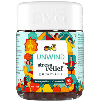 Sva Unwind Stress Relief Gummies Mix Fruit - Classic Derma
