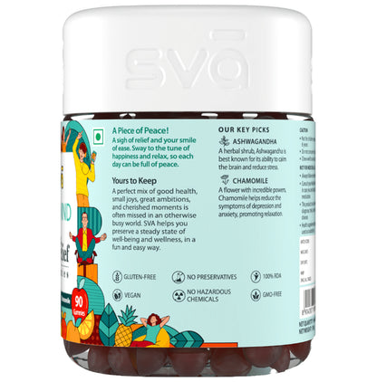 Sva Unwind Stress Relief Gummies Mix Fruit