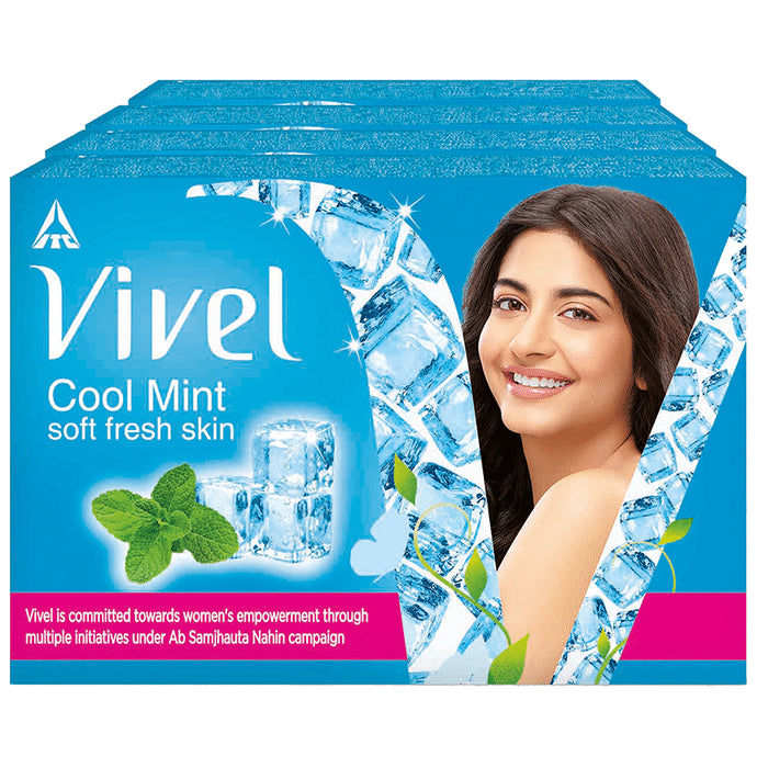 Vivel Cool Mint Soap (150gm Each) - Classic Derma