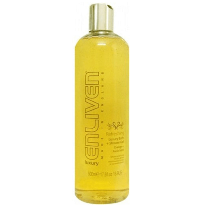 Enliven Luxury Bath and Shower Gel Refreshing Orange and Fresh Mint - Classic Derma