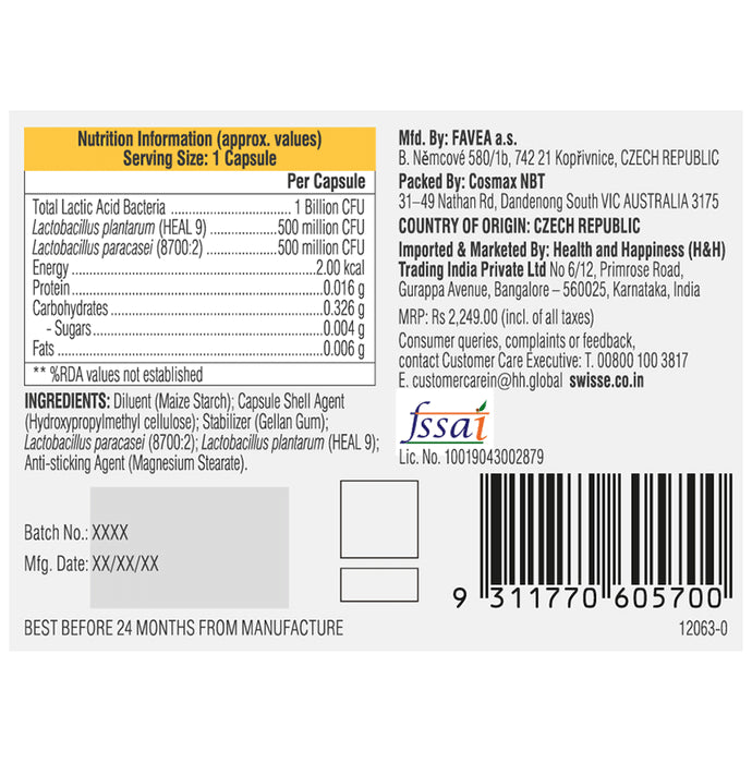 Swisse Ultibiotic Daily Immune Probiotic Capsule
