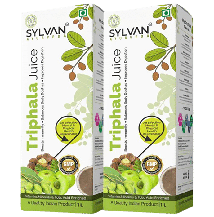 Sylvan Ayurveda Triphala Juice(1 Ltr Each) - Classic Derma