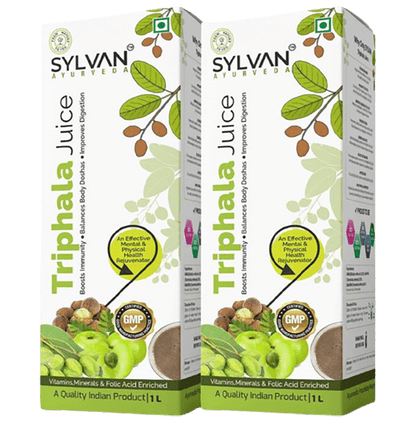 Sylvan Ayurveda Triphala Juice(1 Ltr Each) - Classic Derma