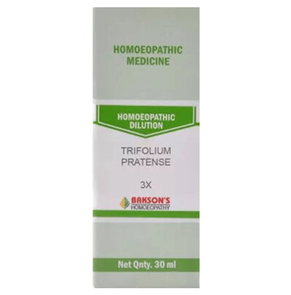 Bakson's Homeopathy Trifolium Pratense Dilution 3X - Classic Derma