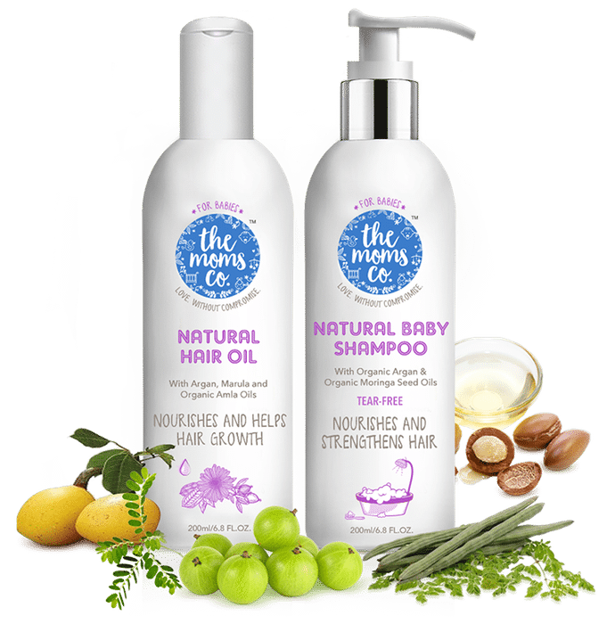 The Moms Co. All Natural Hair Care Essentials for Baby - Classic Derma