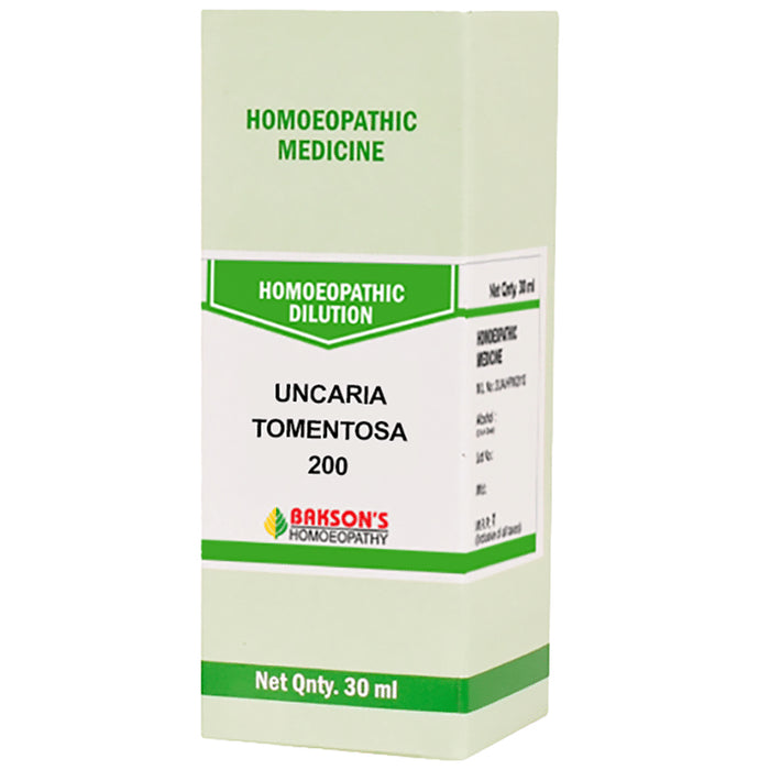 Bakson's Homeopathy Uncaria Tomentosa Dilution 200 - Classic Derma