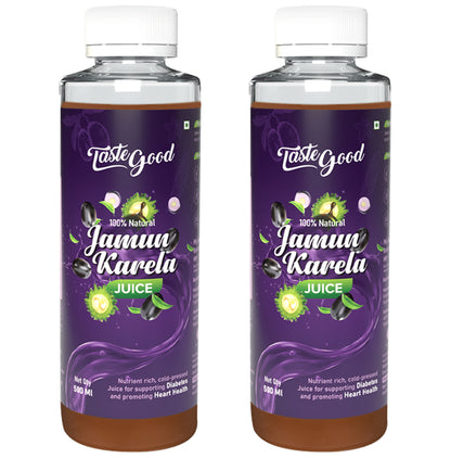 Taste Good 100% Natural Jamun Karela Juice (500ml Each) - Classic Derma