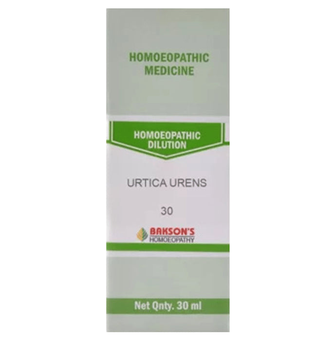 Bakson's Homeopathy Urtica Urens Dilution 30 - Classic Derma