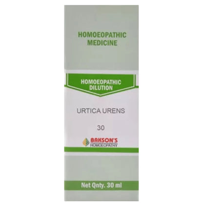 Bakson's Homeopathy Urtica Urens Dilution 30 - Classic Derma