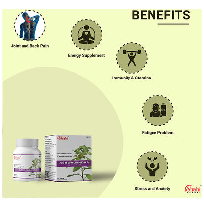 Shahi Herbal Ashwagandha Habb E Asgand Tablet (60 Each)