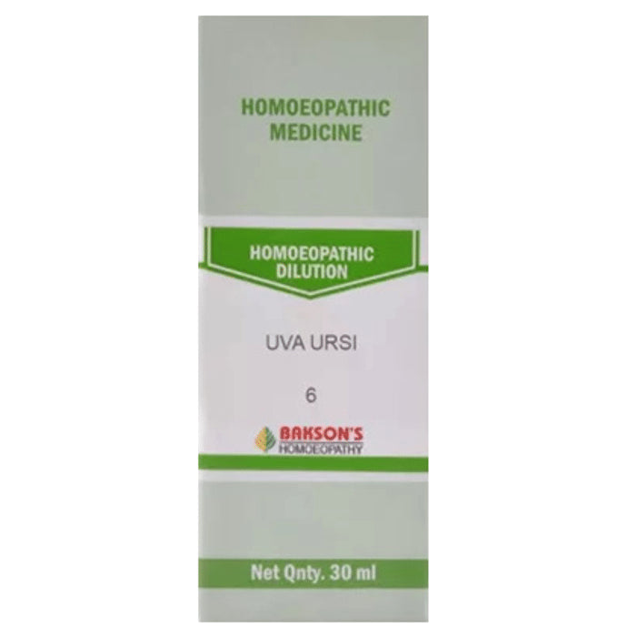 Bakson's Homeopathy Uva Ursi Dilution 6 CH - Classic Derma