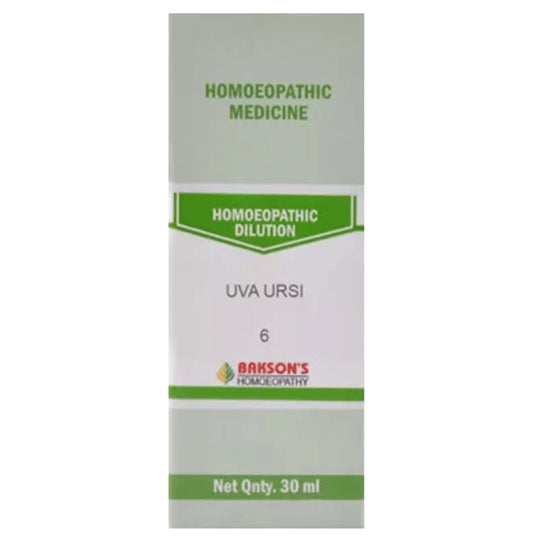Bakson's Homeopathy Uva Ursi Dilution 6 CH - Classic Derma